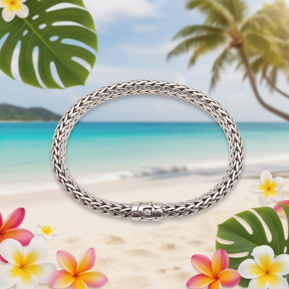 John Hardy Kali Sterling Silver Bracelet FIRM